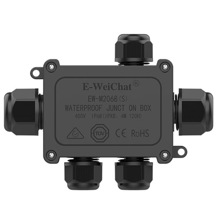 2068S-5T Straight Through Waterproof IP68 External Junction Box