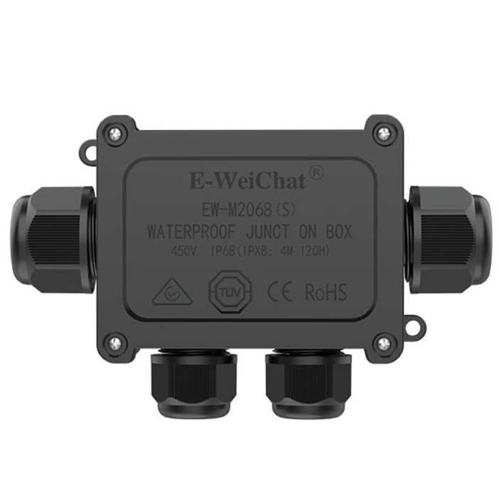 2068S-4TA Straight Through 4 Way Junction Box Outdoor Cable Connector