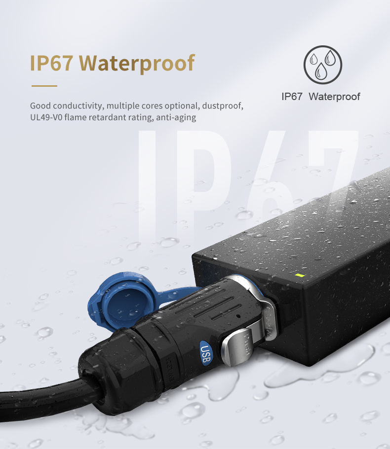 Waterproof USB Connectors